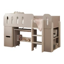 Folly Single Loft Bed with Mattress